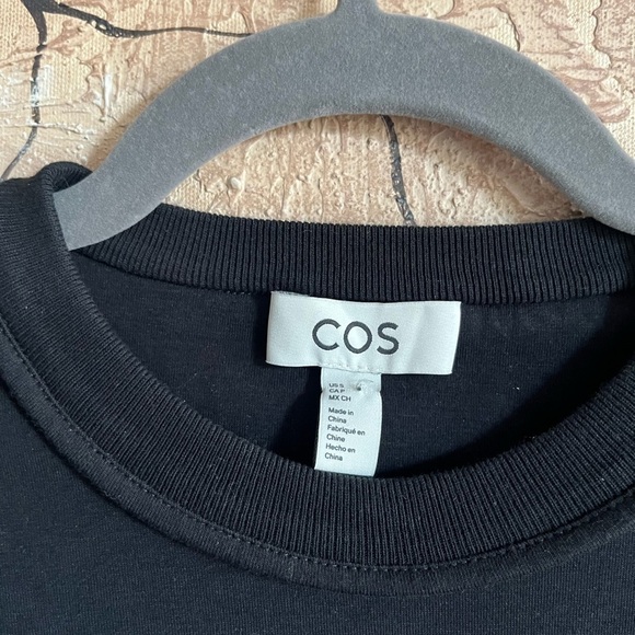 COS Wide sleeves Black Tee small - Picture 3 of 11